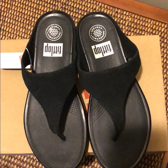 Fitflop Shoes - NWT and box FitFlop sandals. Suede top. Size 7